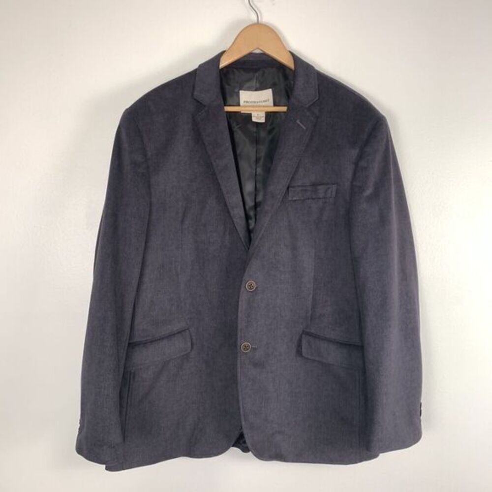 Pronto Uomo Sports Coat Blazer Mens Gray XL Classic Preppy College Soft Jacket